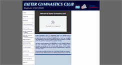 Desktop Screenshot of exetergymclub.org.uk